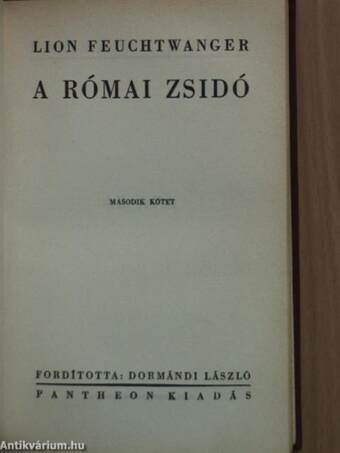 A római zsidó I-II.