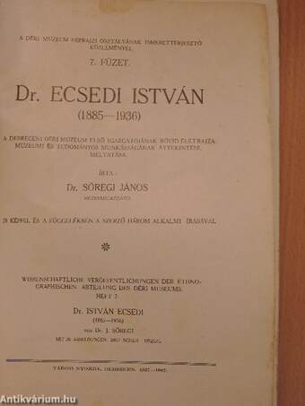 Dr. Ecsedi István