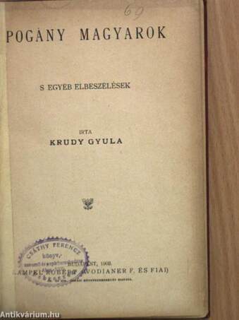 Pogány magyarok s egyéb elbeszélések/A földvári szittyák és egyéb történetek/Hany Istók története