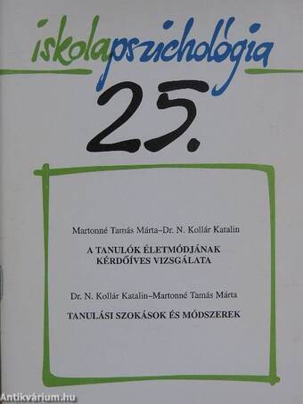 A tanulók életmódjának kérdőíves vizsgálata/Tanulási szokások és módszerek