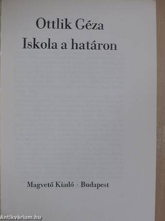 Iskola a határon