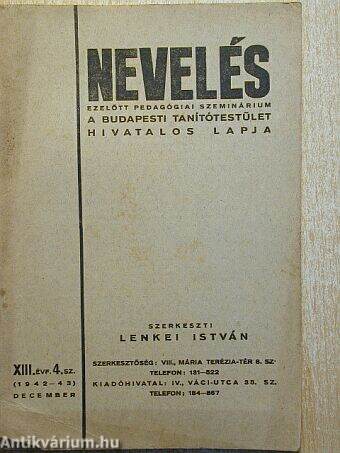 Nevelés 1942-43. december