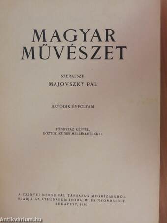 Magyar Művészet 1930/1-10.