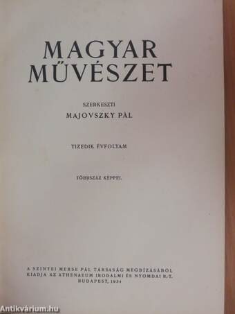 Magyar Művészet 1934/1-12.