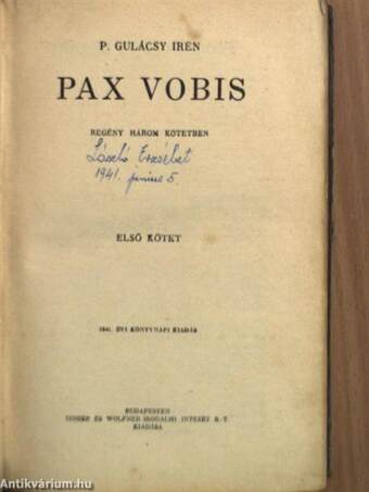 Pax Vobis I-III.