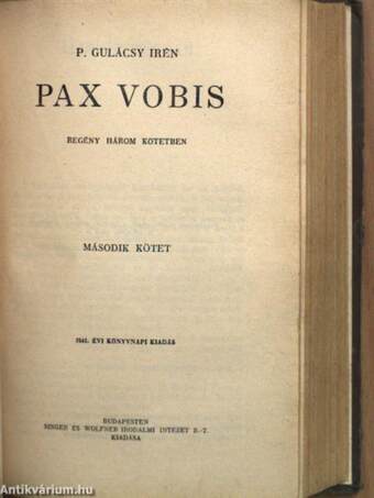 Pax Vobis I-III.