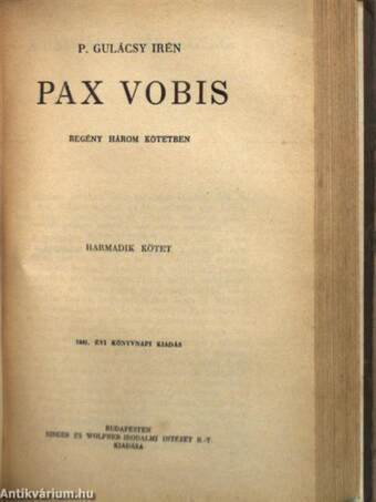 Pax Vobis I-III.