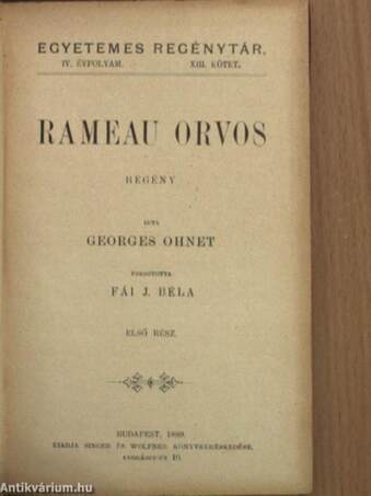 Rameau orvos I-II.