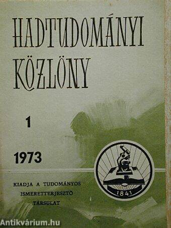 Hadtudományi Közlöny 1973/1.