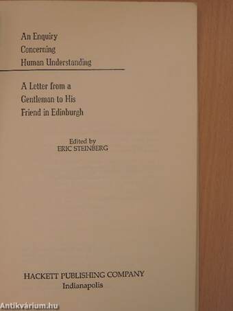 An Enquiry Concerning Human Understanding/A Letter from a Gentleman to His Friend in Edinburgh