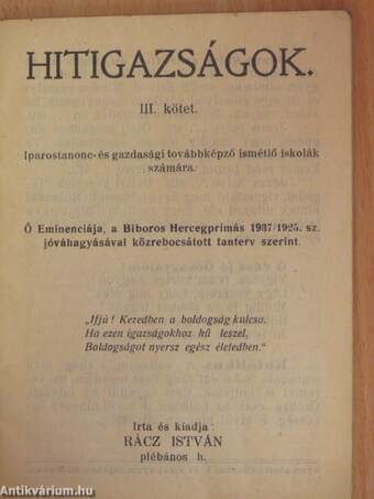 Hitigazságok III.