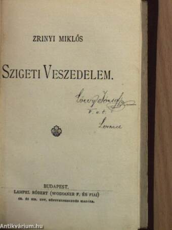 Mindszenthi Gábor naplója/Szigeti veszedelem/Heltai Gáspár válogatott meséi/Fáy András válogatott meséi