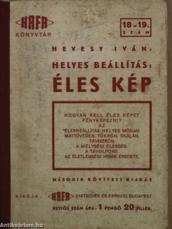 Helyes beállítás: Éles kép