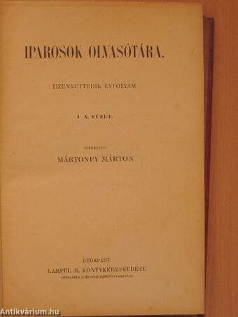 Iparosok olvasótára 1906/1-10.