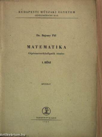 Matematika I.