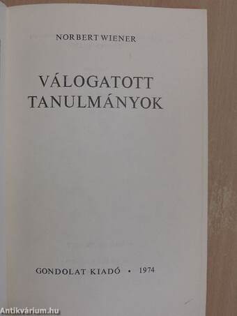 Válogatott tanulmányok