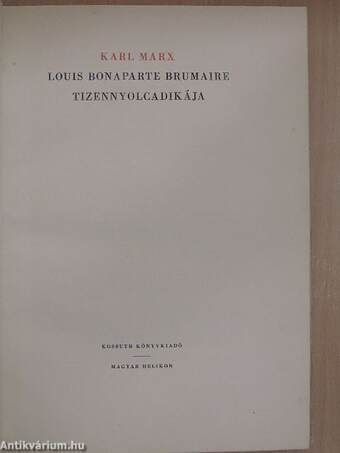 Louis Bonaparte Brumaire tizennyolcadikája