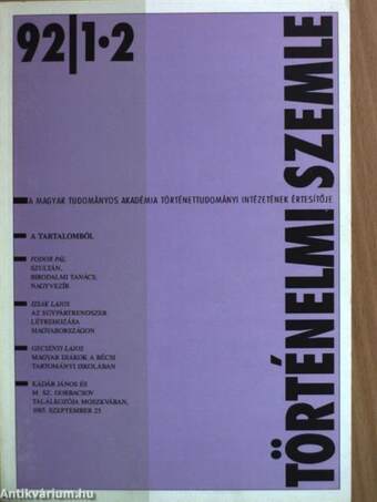 Történelmi Szemle 1992/1-2.