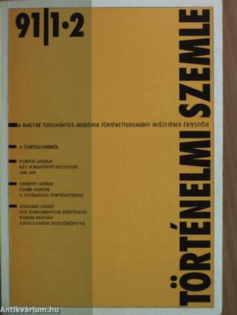 Történelmi Szemle 1991/1-2.