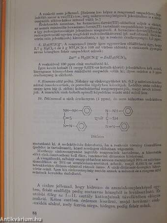 A minőségi kémiai analízis alapjai II. (töredék)