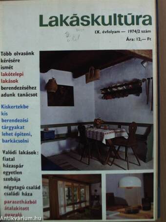 Lakáskultúra 1974-1979. (vegyes számok) (17 db)