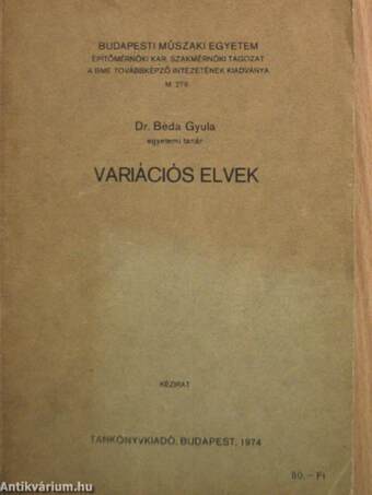 Variációs elvek