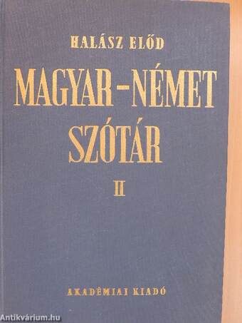 Magyar-német szótár II. (töredék)