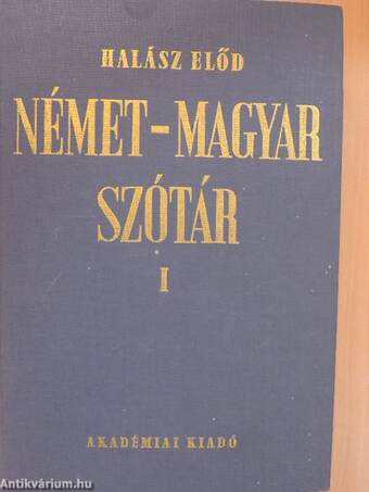 Német-magyar szótár I. (töredék)