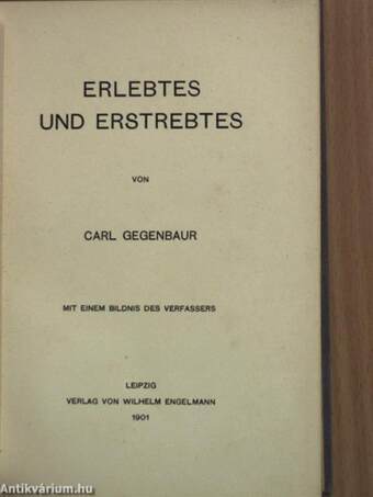 Erlebtes und Erstrebtes