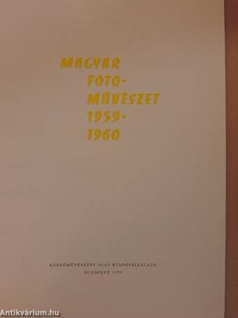 Magyar fotoművészet 1959-1960