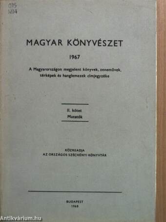 Magyar könyvészet 1967 II.