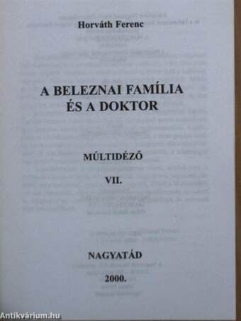 A Beleznai família és a doktor