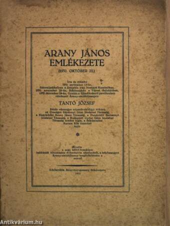 Arany János emlékezete