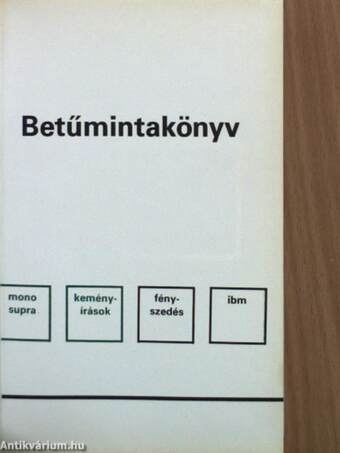 Betűmintakönyv I. (töredék)