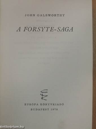 A Forsyte-Saga 1-2.