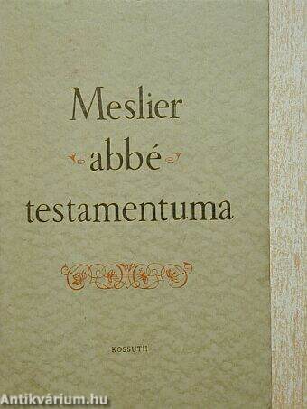 Meslier abbé testamentuma