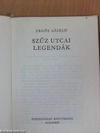 Szűz utcai legendák