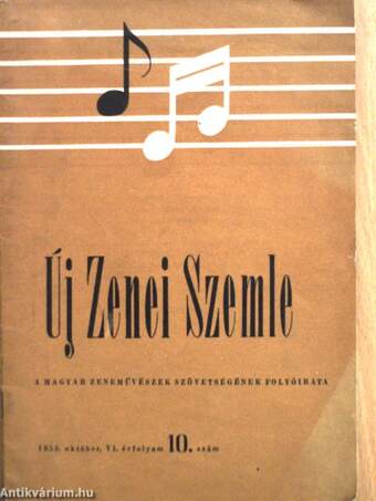 Új Zenei Szemle 1955. október