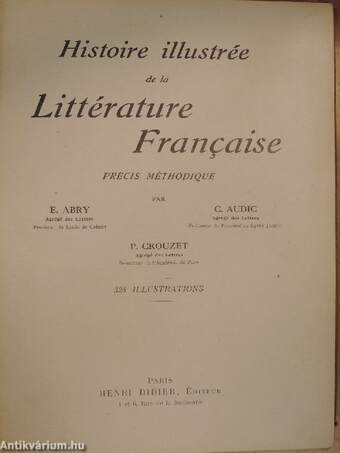 Histoire illustrée de la Littérature Francaise