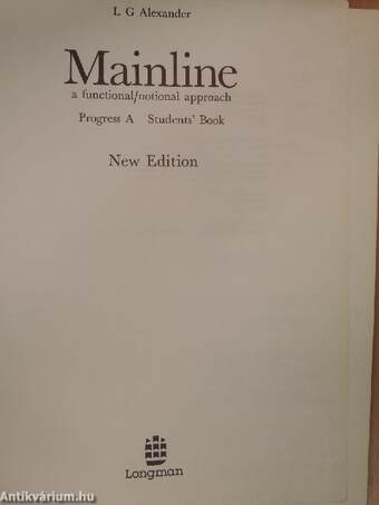 Mainline Progress A - Student's Book