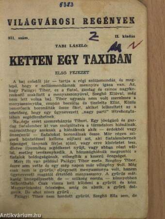 Ketten egy taxiban