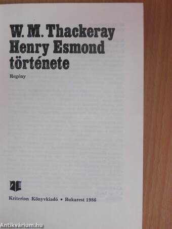 Henry Esmond története