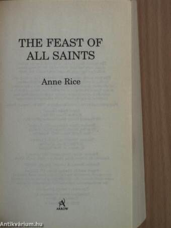 The Feast of all Saints