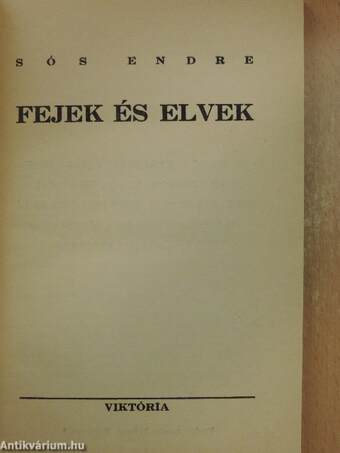 Fejek és elvek