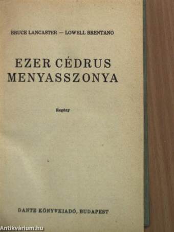 Ezer cédrus menyasszonya