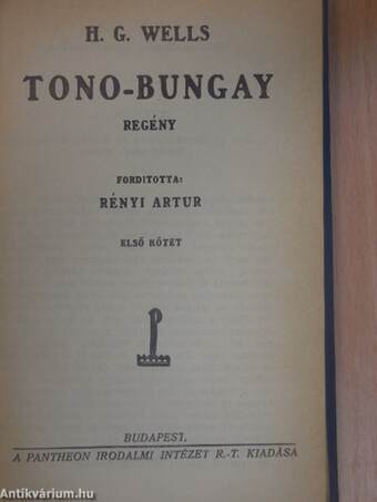 Tono-Bungay I-II.