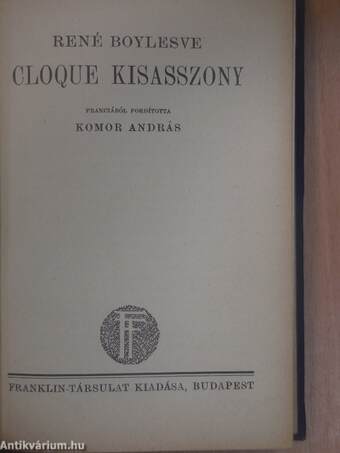 Cloque kisasszony