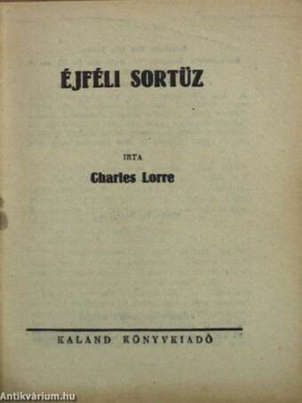 Éjféli sortűz