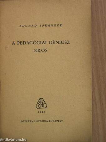 A pedagógiai géniusz/Eros