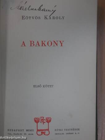 A Bakony I-II.